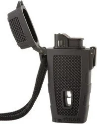 Crni upaljač s turbo plamenom Xikar storm Stratosphere