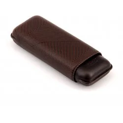 Davidoff futrola za cigare XL-2 smeđa kožnata "Leaf"
