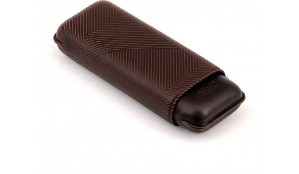 Davidoff futrola za cigare XL-2 smeđa kožnata "Leaf"