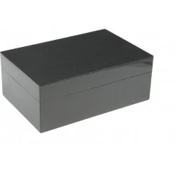 Gentili humidor za 30 cigara boja ugljika
