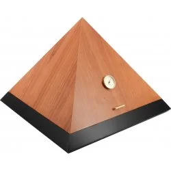 adorini humidor u obliku piramide Deluxe L Bi-Color od cedrovine crni