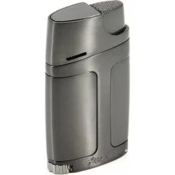 Gunmetal upaljač s dvostrukim plamenom Xikar Element