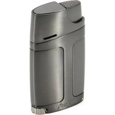 Gunmetal upaljač s dvostrukim plamenom Xikar Element