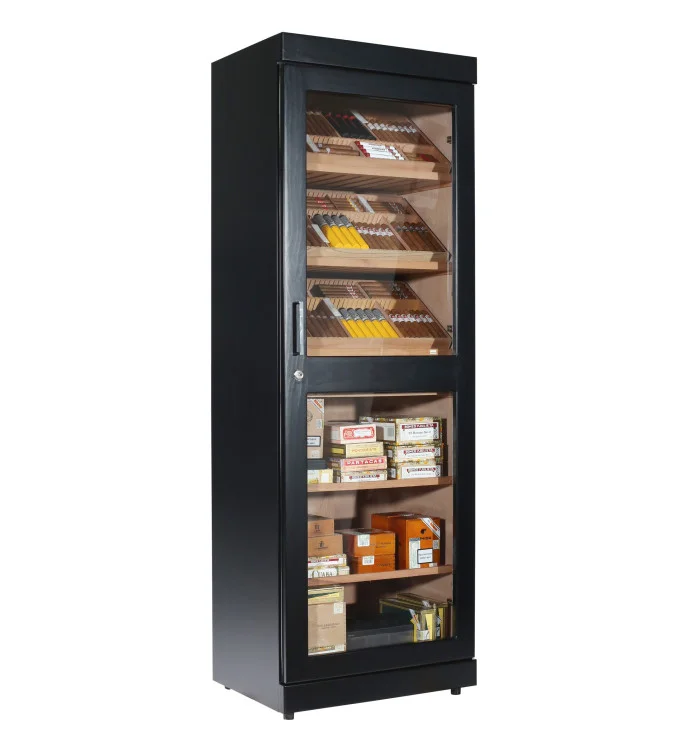 Crni elektronski ormar za cigare i humidor adorini Roma slika 2 Crni elektronski ormar za cigare i humidor adorini Roma slika 2