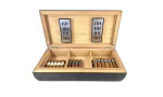 Crni konveksni humidor od bambusa s premazom 80 slika 2