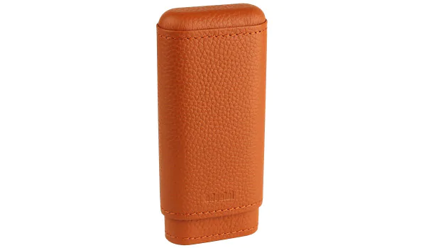 adorini tabakera prava koža 2-3 cigare Crocus Orange