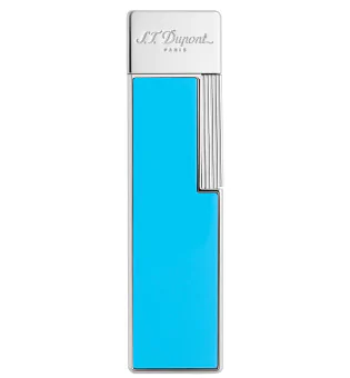 S. T. Dupont Twiggy upaljač svjetloplavi lakirani kromirani 030007
