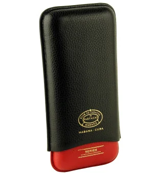 Partagas Series kožnata futrola crno-crvena