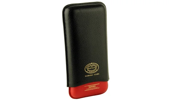 Partagas Series kožnata futrola crno-crvena