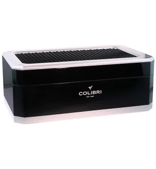 Colibri humidor Rally crno-srebrni