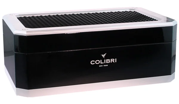 Colibri humidor Rally crno-srebrni