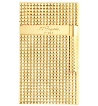 S. T. Dupont Le Grand Cling upaljač s dijamantnim glavama u boji žutog zlata C23009