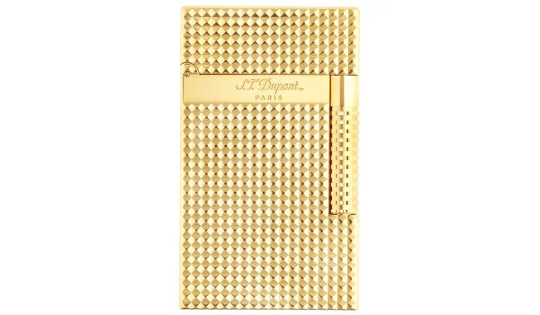 S. T. Dupont Le Grand Cling upaljač s dijamantnim glavama u boji žutog zlata C23009