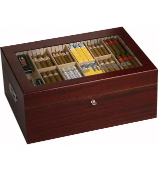 Habanos gastronomski humidor s furnirom od mahagonija