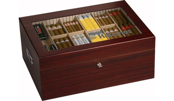 Habanos gastronomski humidor s furnirom od mahagonija