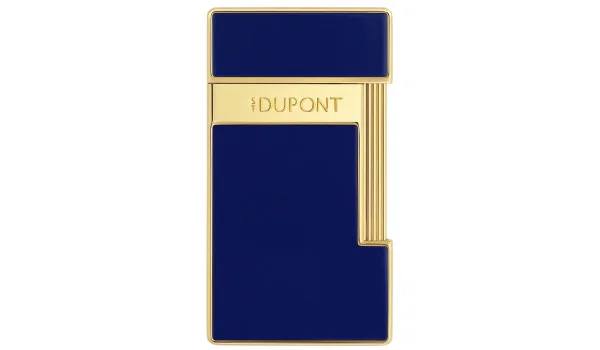 S. T. Dupont Slimmy upaljač plavi i lakirani zlatni 028225