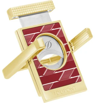 S. T. Dupont rezač i stalak za cigare s monogramom 1872 bordo 003478