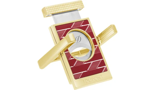 S. T. Dupont rezač i stalak za cigare s monogramom 1872 bordo 003478
