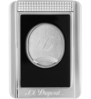 S. T. Dupont rezač s dvostrukom oštricom i stalkom za cigare crno-kromirani