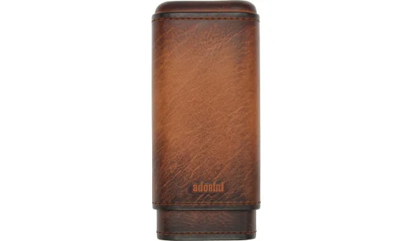 adorini Genuine Vintage kožnata futrola za 2 – 3 cigare smeđa