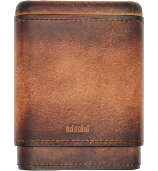 adorini Genuine Vintage kožnata futrola za 3 – 5 cigara smeđa