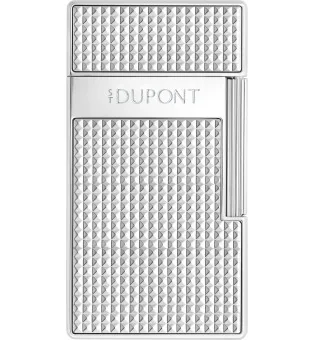 S. T. Dupont Biggy upaljač s uzorkom dijamantnih glava kromirani 025210