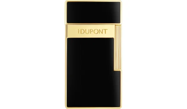 S. T. Dupont Biggy upaljač crni lakirani zlatni 025222