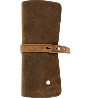 Svitak za cigare adorini od prave kože smeđi