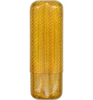 Zlatna futrola od ugljičnih vlakana za 2 cigare promjera 57