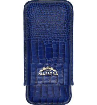 Partagas Linea Maestra kožnata futrola za cigare plava 3 kom.