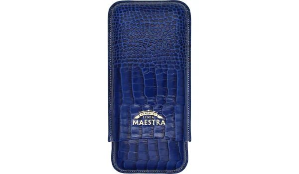 Partagas Linea Maestra kožnata futrola za cigare plava 3 kom.
