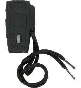 Crni upaljač s turbo plamenom Xikar storm Stratosphere