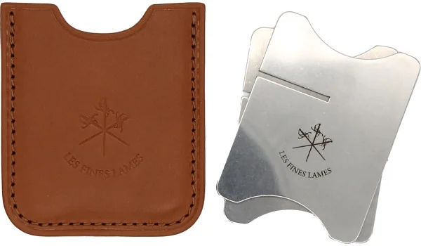 Klupa za cigare Les Fines Lames s kožnom kutijom, smeđa