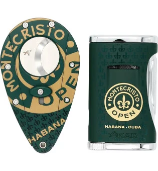 Xikar Montecristo Open set rezača za cigare i upaljača