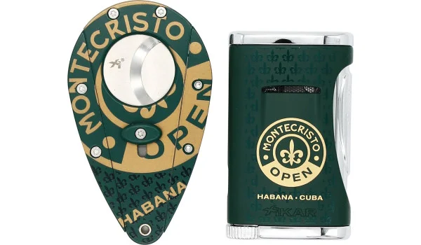 Xikar Montecristo Open set rezača za cigare i upaljača