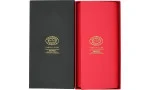 Partagas Series kožnata futrola crno-crvena sa zlatnim logotipom