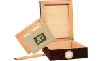 BigSmoke humidor mini smeđi s pakiranjem Bovede 72 %