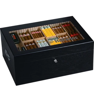 Habanos gastronomski humidor svileni crni