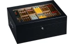 Habanos gastronomski humidor svileni crni slika 6