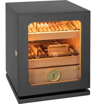 Humidor adorini Lumina Medium Deluxe crni