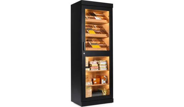 Crni elektronski ormar za cigare i humidor adorini Roma slika 5